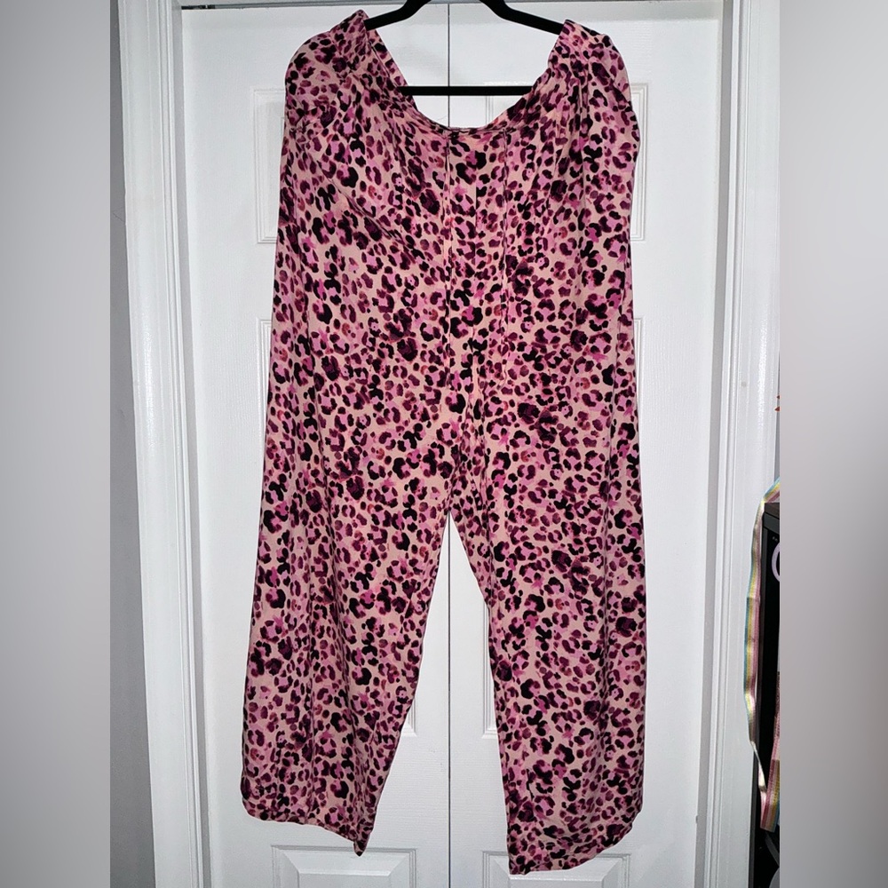 Torrid Pink Animal Print Jumpsuit